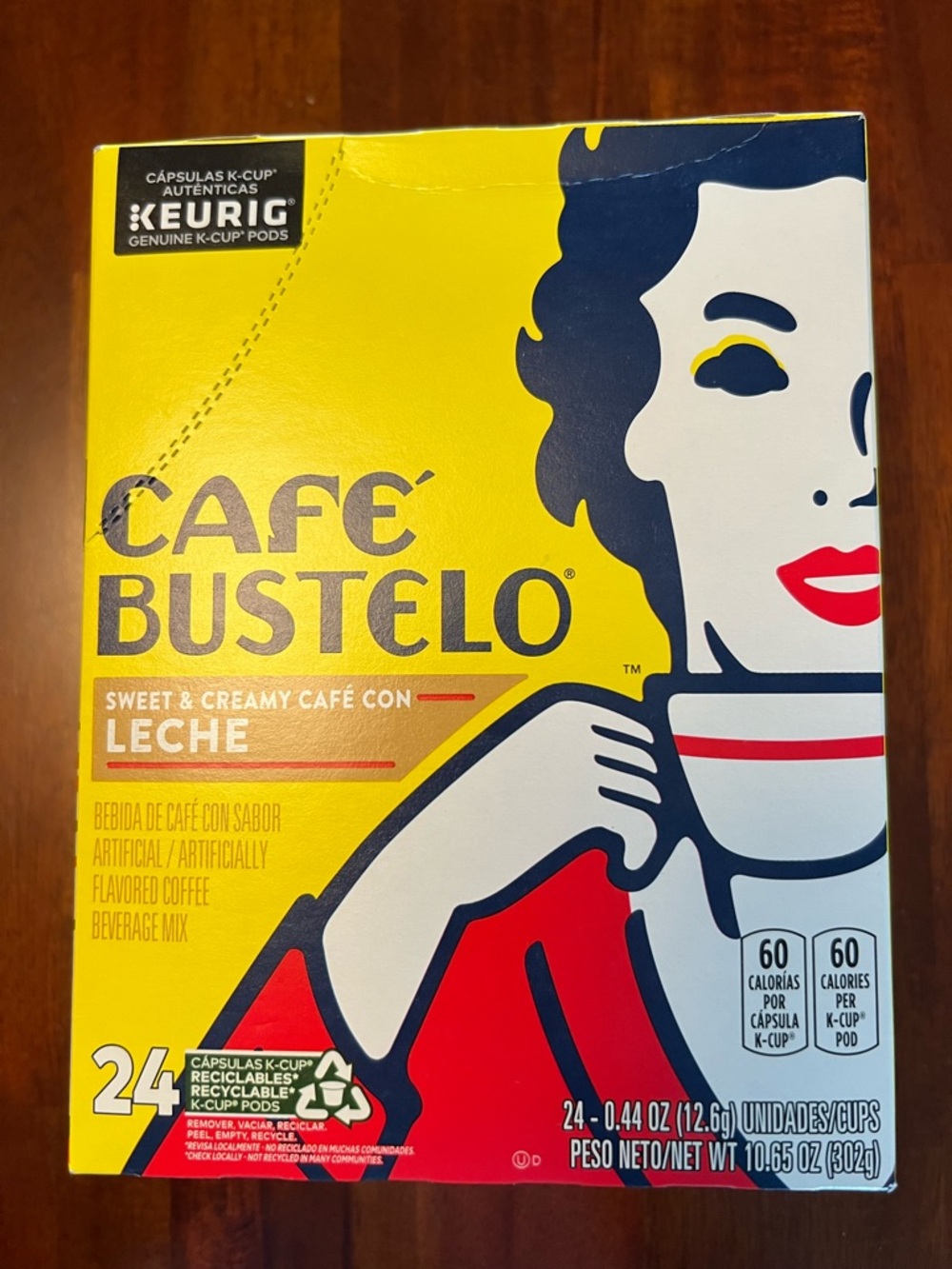 Keurig K- cup Café Bustelo Leche Coffee Pods